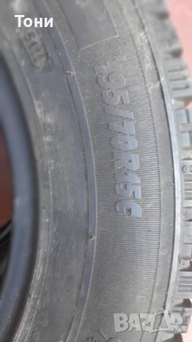 3 броя зимни гуми за бус 195 70 15 с Michelin 10mm , снимка 3 - Гуми и джанти - 43517327