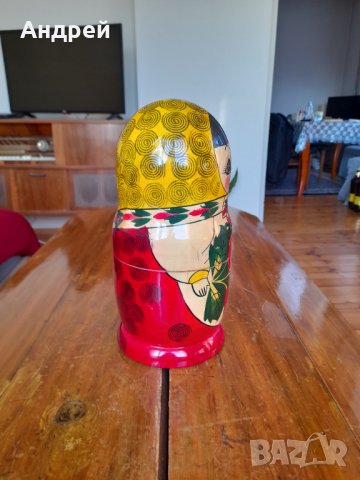 Стара Матрьошка #5, снимка 2 - Антикварни и старинни предмети - 34697372