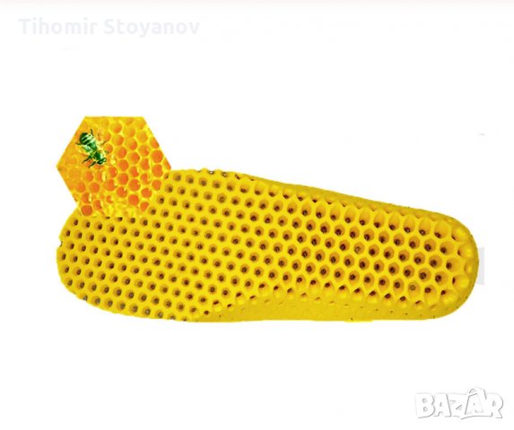 Стелки за обувки Дишащи пчелна пита Ортопедични Спорт Бягане, снимка 4 - Спортна екипировка - 26904171