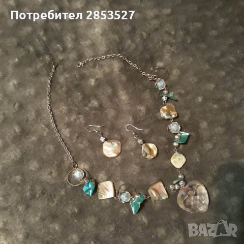  Сет  Колие и Обеци, снимка 3 - Бижутерийни комплекти - 39910968