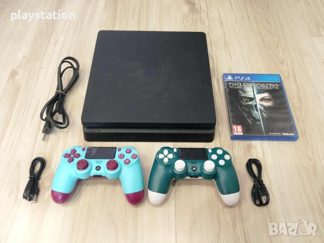 Playstation 4 Slim 1TB Уникален комплект, снимка 3 - PlayStation конзоли - 52429633