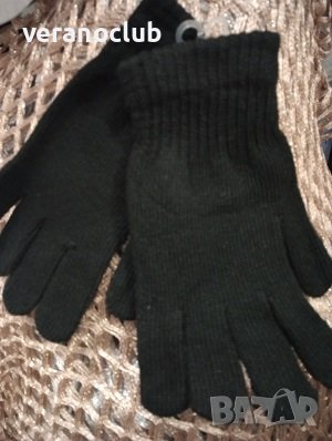 Мъжки черни плетени ръкавици, снимка 2 - Ръкавици - 42952806
