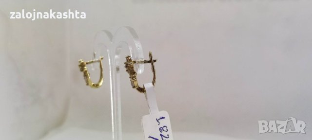 Нови Златни обеци-1,82гр/14кр, снимка 5 - Обеци - 40863525