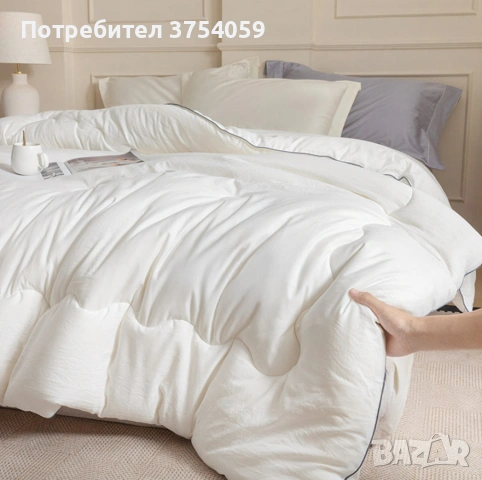 Зимен юрган с овча вълна 160x200 см – Топлина и комфорт за студените нощи, снимка 2 - Олекотени завивки и одеяла - 53098518