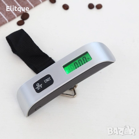 Портативна електронна везна до 50 кг. с LCD дисплей с подсветка, снимка 5 - Друга електроника - 52862878