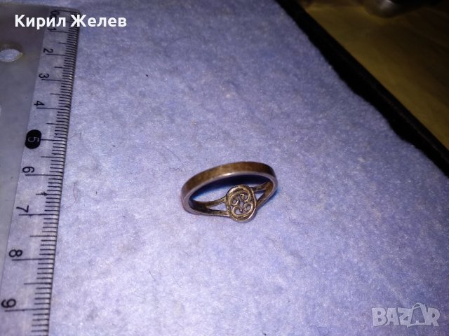 СТАРИНЕН СРЕБЪРЕН ПРЪСТЕН ПАТИНИРАНО СРЕБРО ВИСОКА ПРОБА МАЙСТОРСКА РЪЧНА ИЗРАБОТКА 35025, снимка 8 - Антикварни и старинни предмети - 39653904