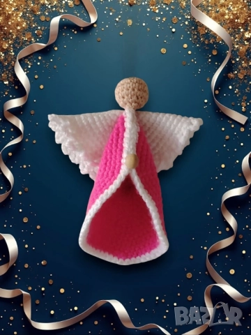 плетена коледна висулка Ангел