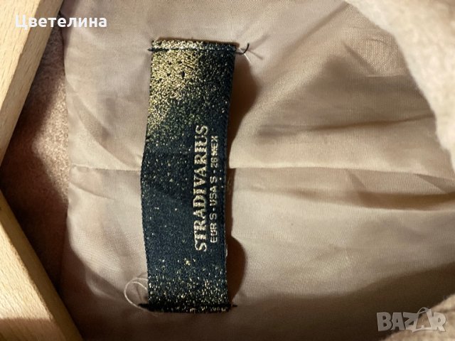 Бежово палто с вълна, снимка 2 - Палта, манта - 27543170