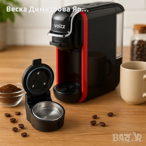 Двойна приставка за мляно кафе съвместима с кафемашина Voltz OV51171B5, снимка 6 - Кафемашини - 51459516