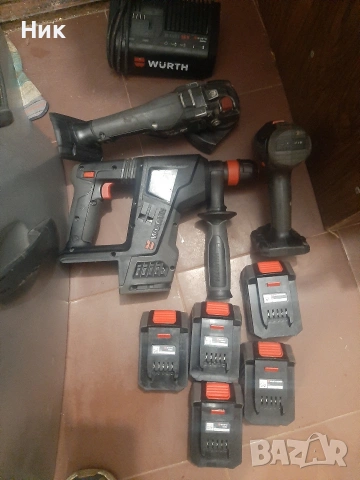 Безчеткови машини Вюрт 18v, снимка 2 - Ъглошлайфи - 53275838