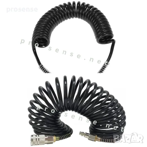 Маркуч Спирала за въздух с бързи връзки 5х8мм ; 8х12мм ; 10×14мм – 10;15;20 метра HAWEK, снимка 2 - Аксесоари и консумативи - 37505899