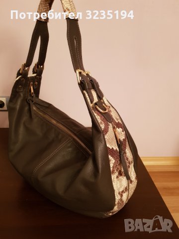 Италианска кожена чанта, снимка 4 - Чанти - 35238279