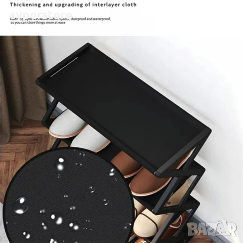 Стелаж за обувки до 8 чифта висок Digital One SP01084. етажерка за обувки, 4 нива, снимка 4 - Етажерки - 50456997