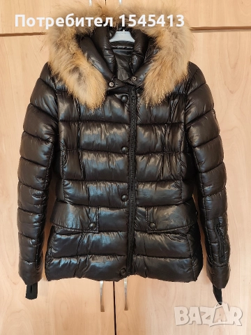 Зимно яке с яка от естествен косъм ., снимка 6 - Якета - 52752354