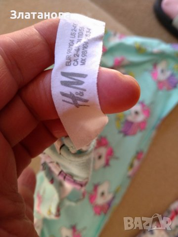 Рокля H&М 3-4 г., снимка 6 - Детски рокли и поли - 40142567