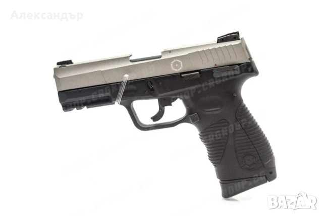 Еърсофт CO2 пистолет с откат Cybergun Taurus PT24/7 G2 черно-сребрист