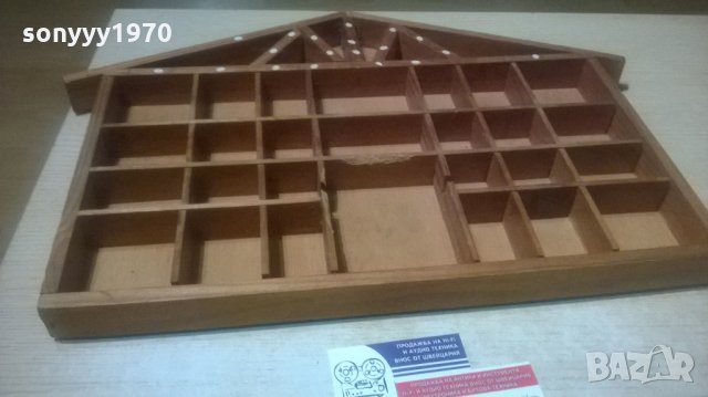 антик-дървена къща-53х37х4см-внос франция, снимка 5 - Антикварни и старинни предмети - 28197047