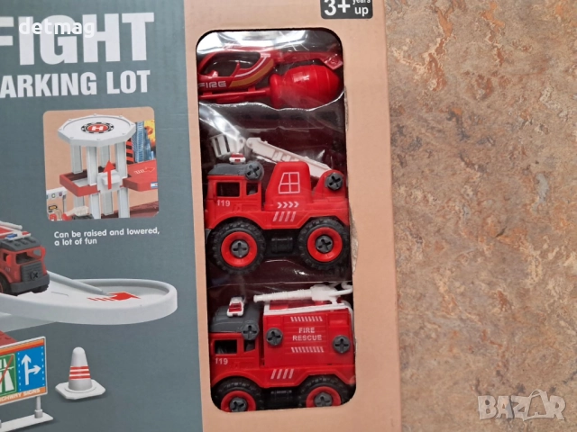 Пожарна паркинг голяма магазин DARENLAND, снимка 2 - Образователни игри - 52822739