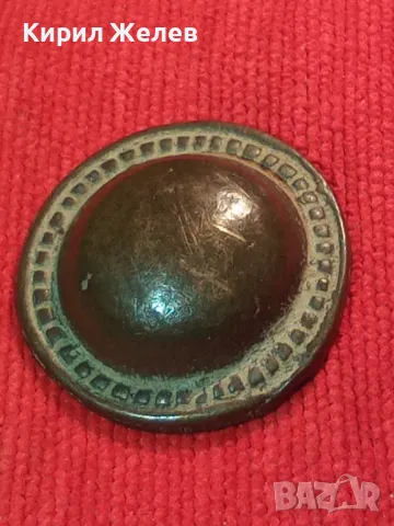 СТАРИННА РЪЧНО КОВАНА МЕСИНГОВА АПЛИКАЦИЯ УКРАШЕНИЕ ОБКОВ За КОЛЕКЦИЯ БИТОВ КЪТ МЕХАНА 26408, снимка 10 - Антикварни и старинни предмети - 46272847