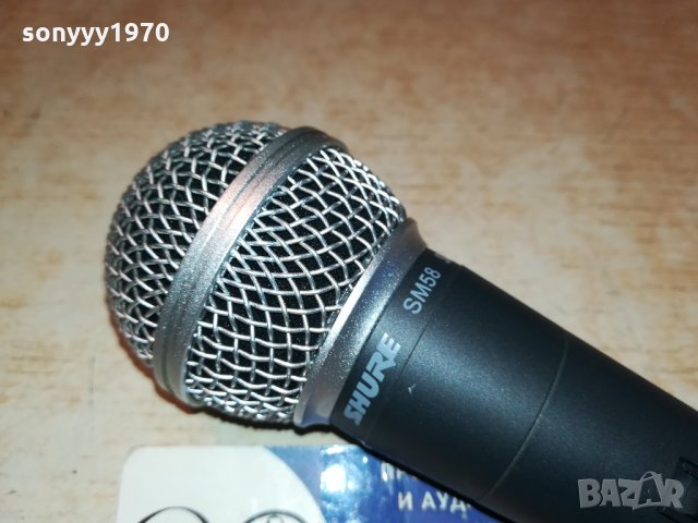 SHURE SM58 MIC-ВНОС GERMANY 0712212039, снимка 8 - Микрофони - 35064558