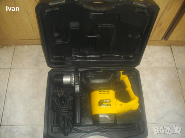 ЗА ЧАСТИ-ЗА РЕМОНТ - Перфоратор Къртач Голям-Белгийски-1500 Вата-Power Plus X115-Made in BELGIUM, снимка 14 - Перфоратори - 43990824