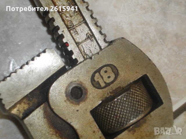 2 Цола-ВиК-Чешмеджийски-Водопроводен-Шарнирен Ключ-Немски-63-70 см Дължина-Захват-7-8 см, снимка 12 - Ключове - 33081995