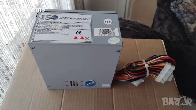 Компютърно захранване 350W ISO-450PP 4S Switching Power Supply 80mm FAN, снимка 2 - Захранвания и кутии - 49270406