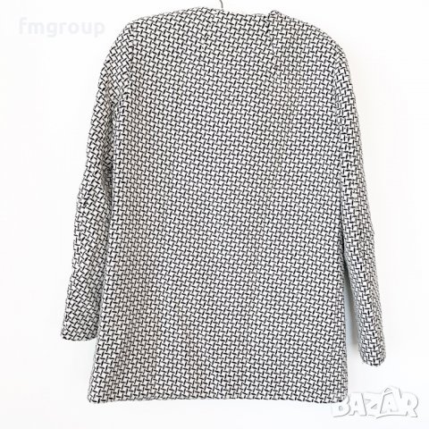 Дамско палто Benetton Бенетон черно и бяло, снимка 2 - Палта, манта - 38390581