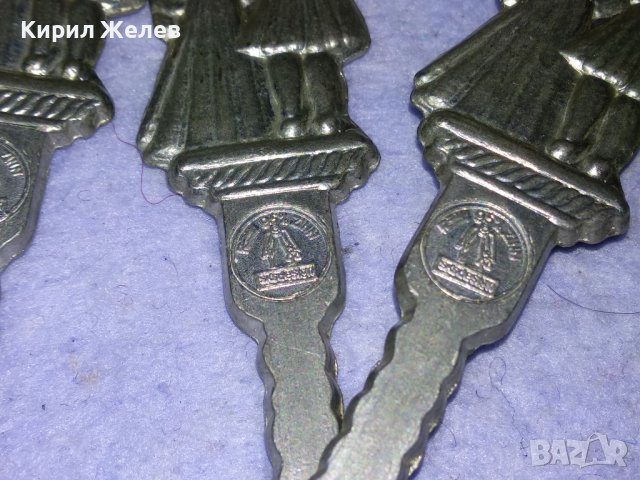 Три СТАРИ ГОЛЕМИ НЕМСКИ ФИГУРАЛНИ КОЛЕКЦИОНЕРСКИ ЦИНКОВИ ЛЪЖИЦИ ЧЕРПАЦИ / ЧЕРПАК с МАРКИРОВКИ 42757, снимка 17 - Колекции - 43949452