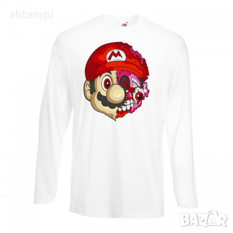 Мъжка тениска Mario Zombie 5 Игра,Изненада,Подарък,Празник,Повод, снимка 4 - Тениски - 37237925