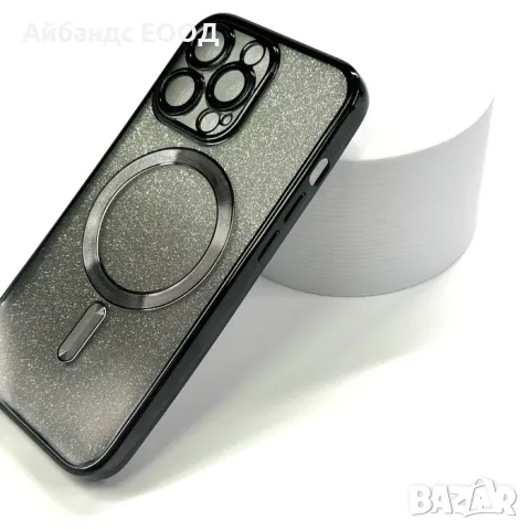 Блестящ силиконов калъф с Magsafe за iPhone 13/14/15 PLUS, PRO и PRO MAX, снимка 2 - Калъфи, кейсове - 49456468