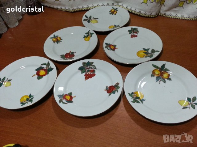 Стар български порцелан чинии , снимка 4 - Антикварни и старинни предмети - 43454411