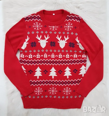 Мъжки Коледен пуловер размер Л, снимка 3 - Пуловери - 48137553