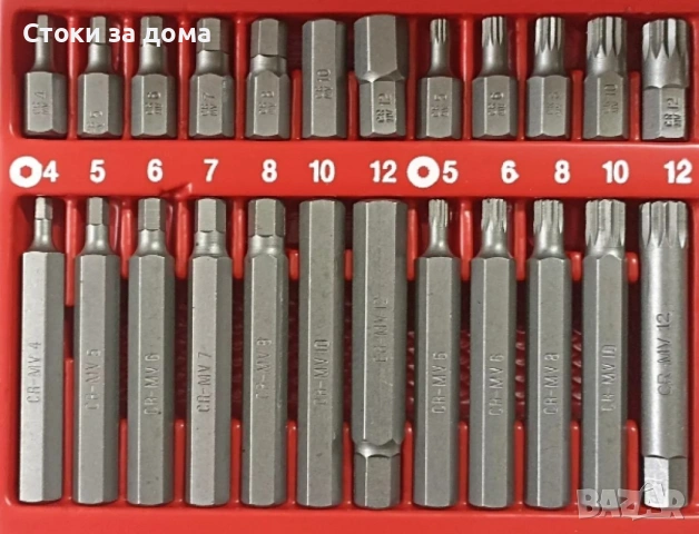 Комплект накрайници KraftRoyal 41 части, снимка 2 - Куфари с инструменти - 53202139