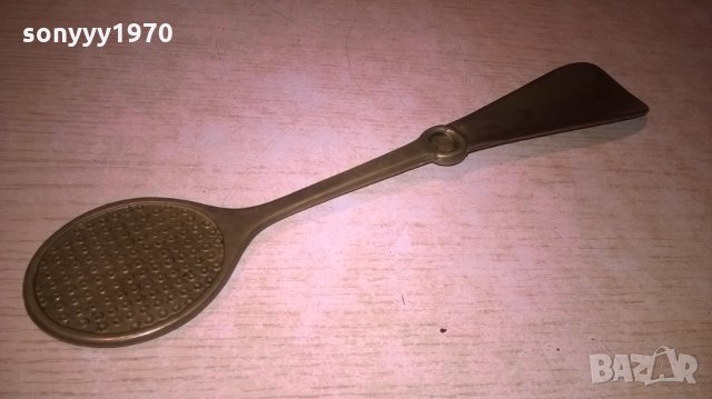 ретро обувалка-мед/месинг-внос швеицария-27х5см, снимка 9 - Колекции - 27099207