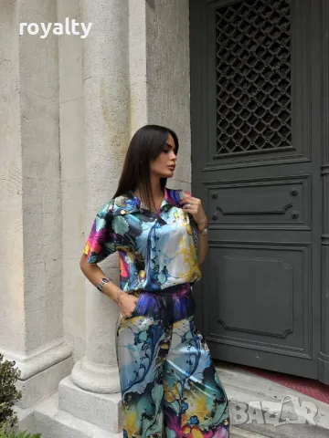 Дамски комплекти със сатен Два цвята , снимка 5 - Комплекти - 50394624