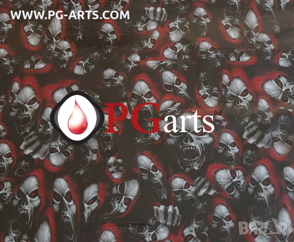 Фолио за хидрографика NEW DESING SKULL, снимка 5 - Друго търговско оборудване - 53193741