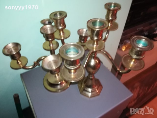 ЗЛАТНИ СВЕЩНИЦИ ВНОС ШВЕЦИЯ 2812211933, снимка 10 - Антикварни и старинни предмети - 35262216