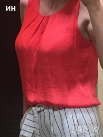 Лятна блуза в цвят Диня, снимка 8 - Потници - 33361864