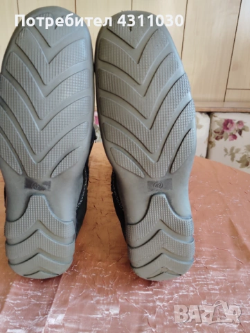 Черни дамски ботуши 42 номер, снимка 7 - Дамски ботуши - 53391412