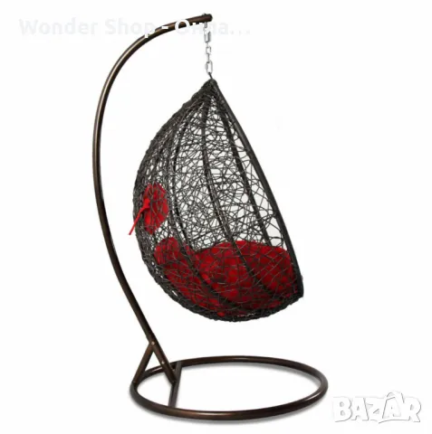 🌿 Градинска люлка от PVC ратан – Елегантност и комфорт за вашето външно пространство! 🌿