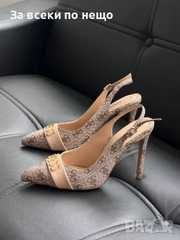 Guess Дамски Бежови Обувки На Ток Гес Код E332