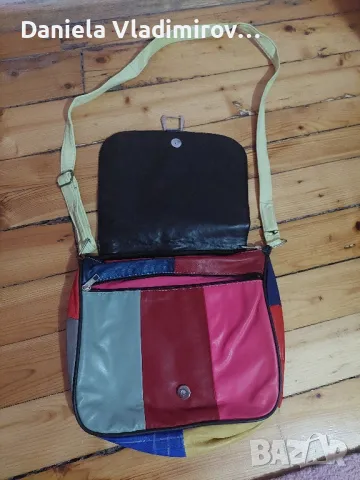 Многоцветна дамска чанта с дълга дръжка, снимка 2 - Чанти - 50181656