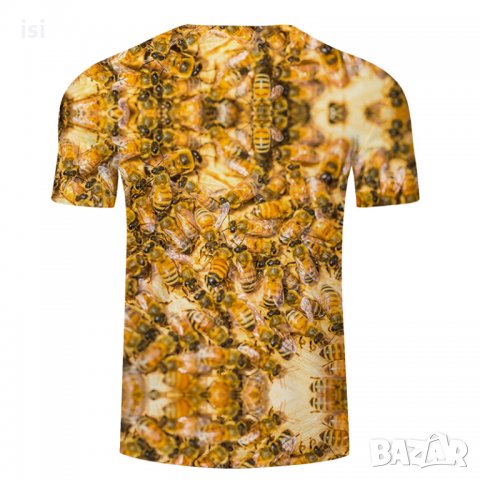3D Тениска с пчели за любители пчелари-лукс, снимка 2 - Тениски - 25978268