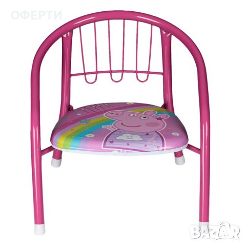  Детски метален стол Peppa 36x35x36см, снимка 2 - Други - 43806269