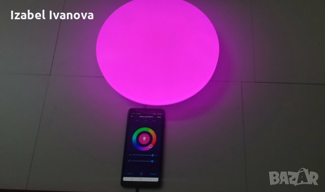 LED детска плафониера RGB с Wi-Fi управление - НОВО, снимка 3 - Лед осветление - 33302063