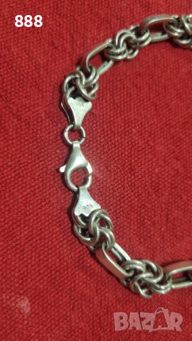 Сребърна гривна 925 проба , снимка 3 - Гривни - 43976700