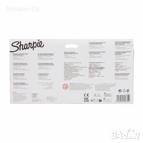 Комплект перманентни маркери Sharpie, F, 24 цвята, снимка 2 - Ученически пособия, канцеларски материали - 51931066