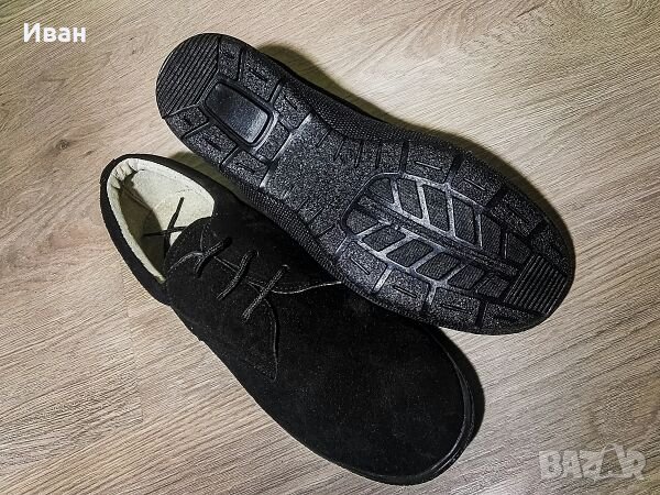 Нови мъжки обувки от естествен велур № 43, снимка 5 - Официални обувки - 27368686