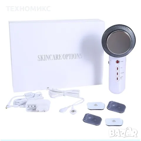 Уред за отслабване 3 в 1 EMS, ултразвуков и инфрачервен, за лице и тяло за целулит, мазнини и бръчки, снимка 7 - Други - 48559970